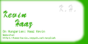 kevin haaz business card